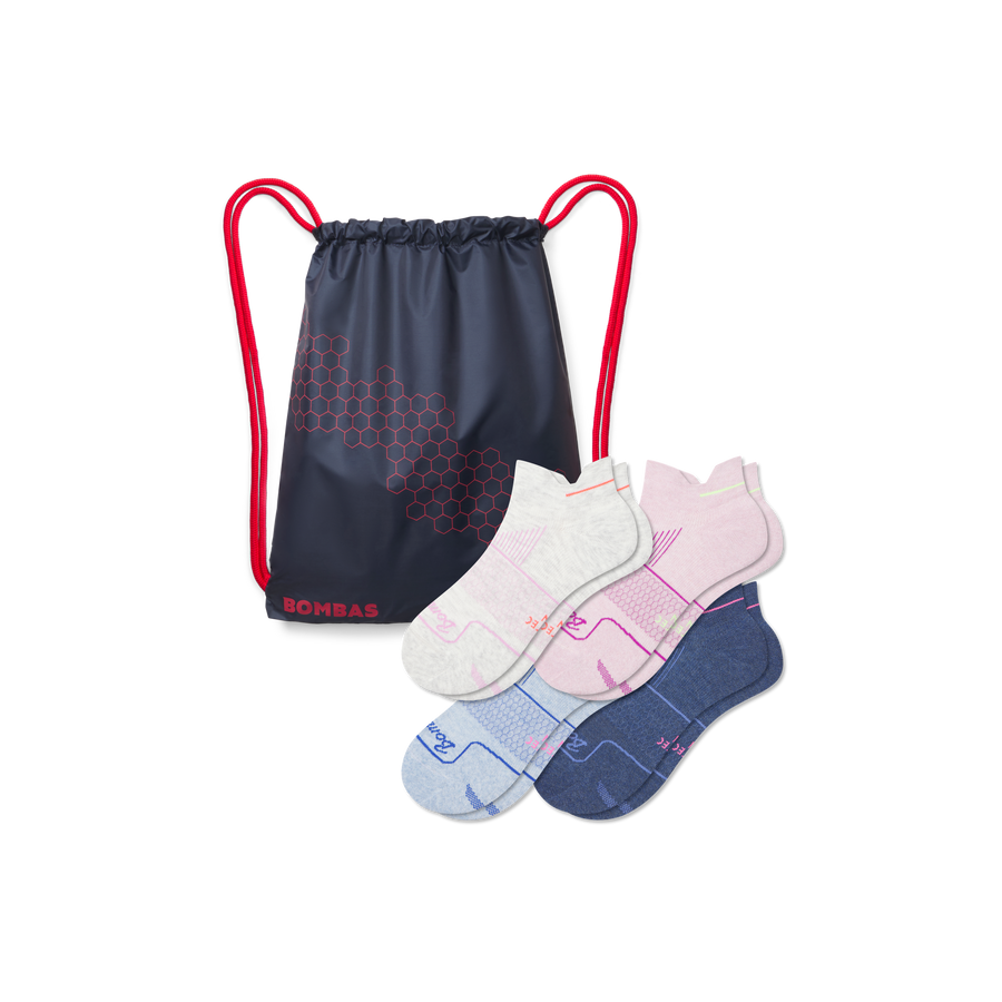 Women's Run Ankle Sock 4-Pack Gift Bag - Daily Stash
