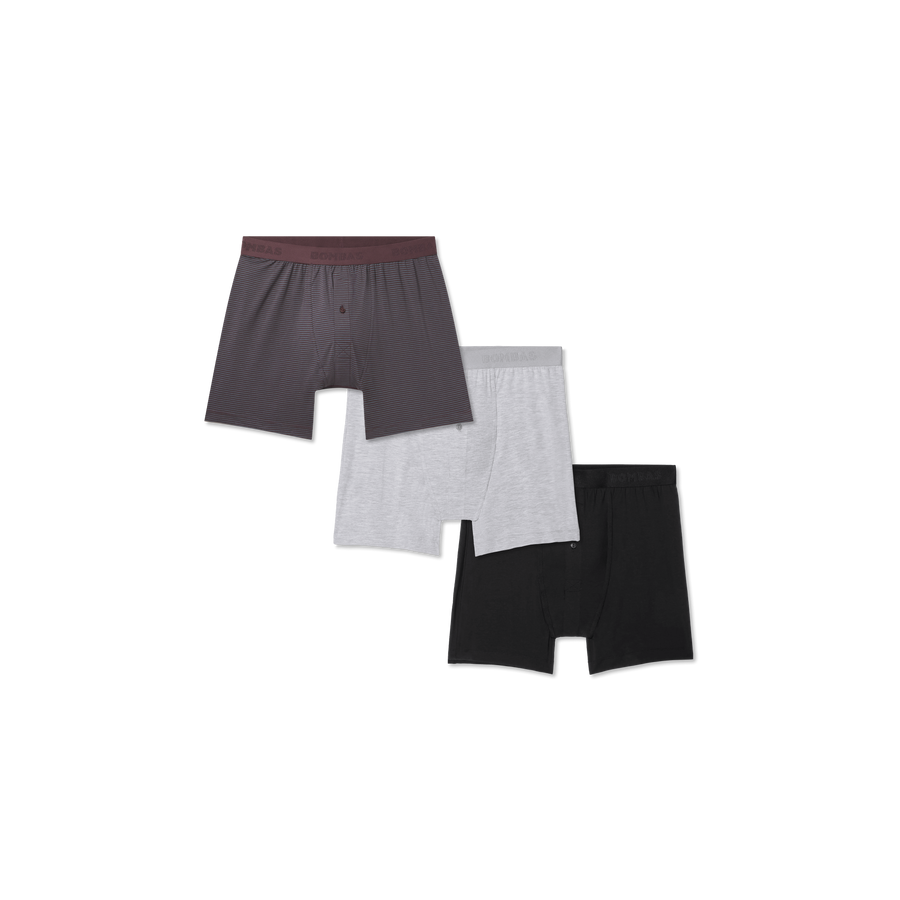 Men's Cotton Modal Blend Boxer 3-Pack - Seamless Comfort Ease