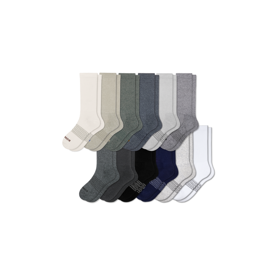 Men's Marl Calf Sock 12-Pack - Everyday Office Rotation