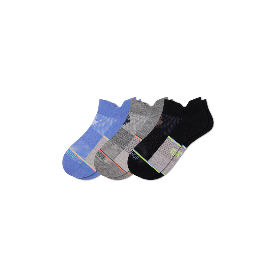 Men's UltraLite Sport Merino Wool Blend Ankle Sock 3-Pack - Breathable Trail Wear