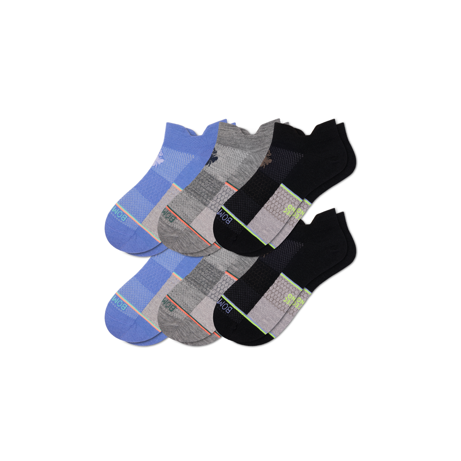 Men's UltraLite Sport Merino Wool Blend Ankle Sock 6-Pack - Active Trail Wear