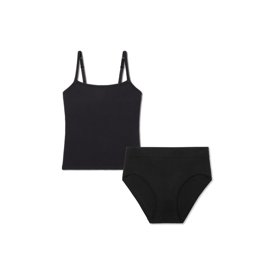Women's Built-In Bra Seamless Cami + High Rise Brief Pack - Modern Weekend Shape