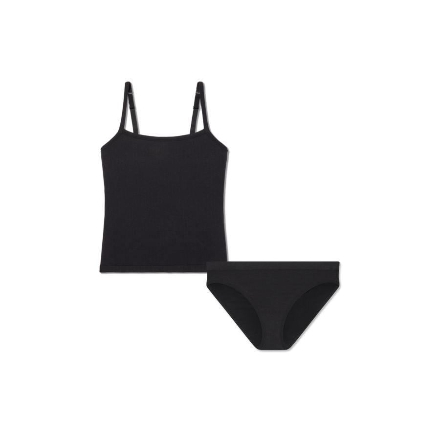 Women's Built-In Bra Seamless Cami + Bikini Pack - Easy Studio Support