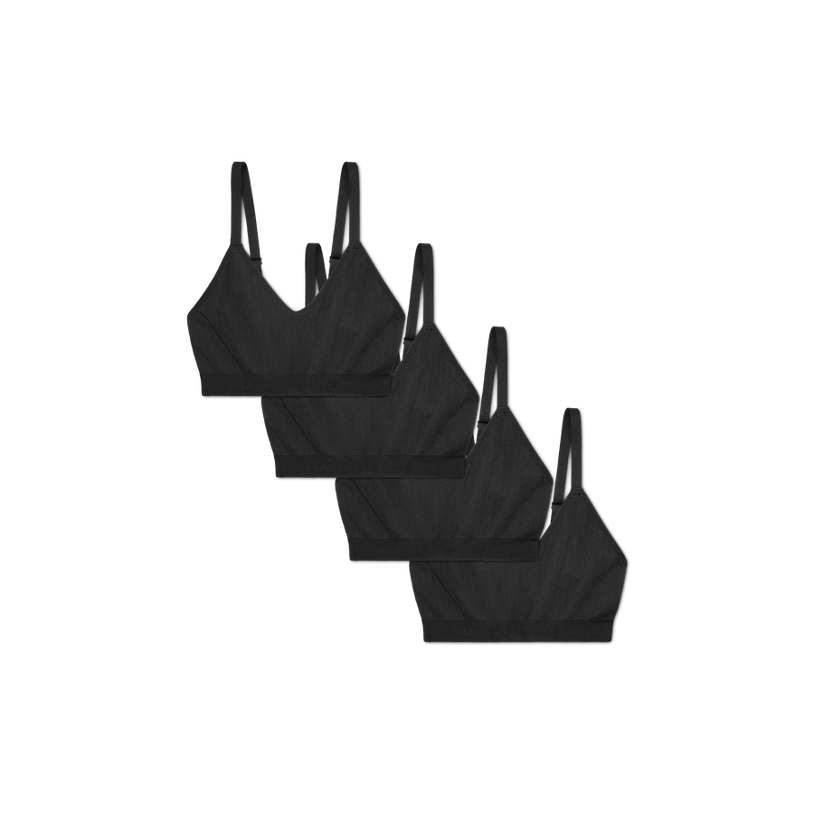 Women's Seamless Scoop Bralette 4-Pack - Light Smooth Ease