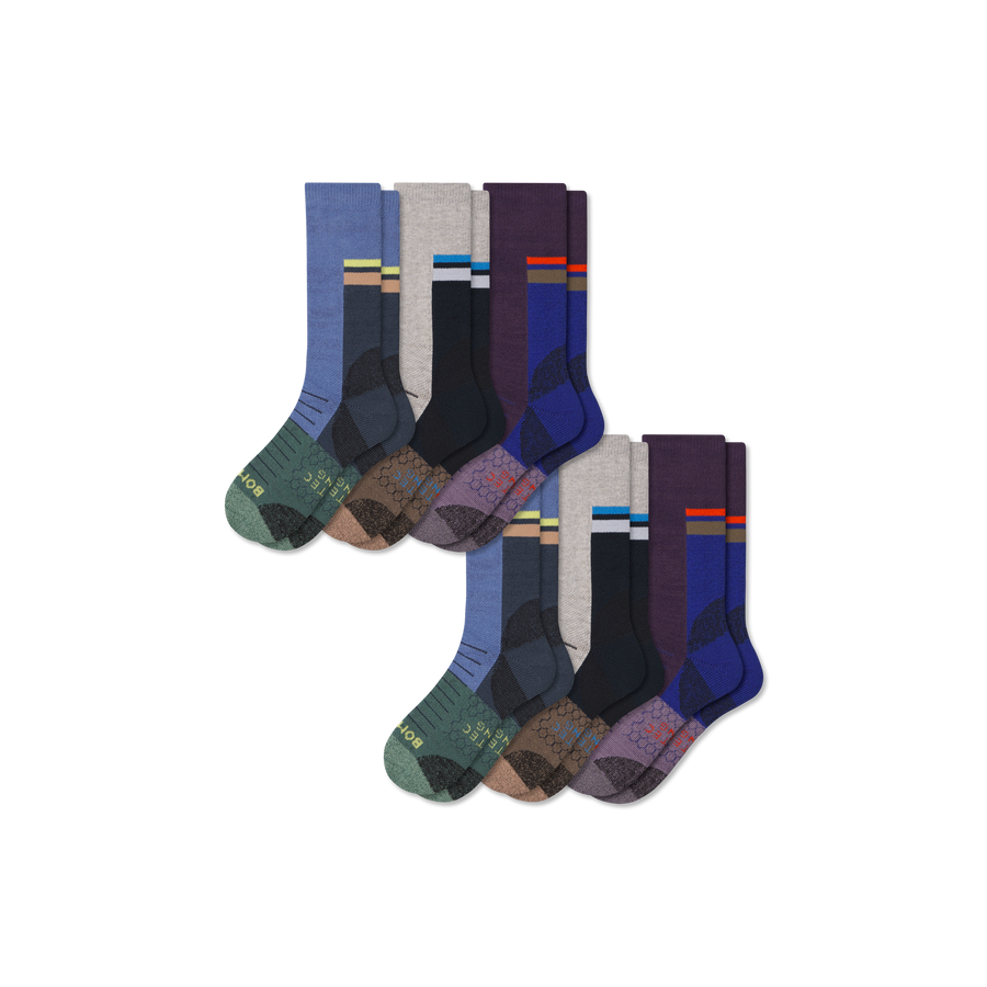 Women's Hiking Calf Sock 6-Pack - Steady Trail Fit