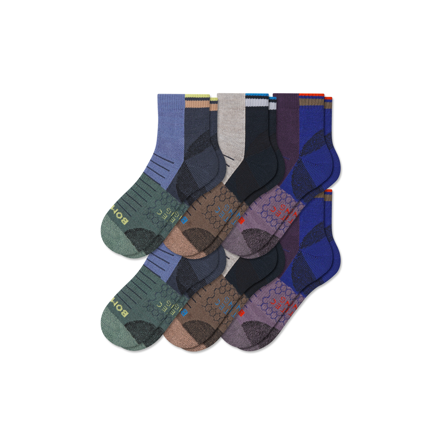 Women's Hiking Quarter Sock 6-Pack - Light Court Cushion