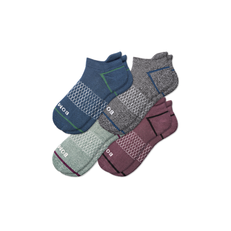 Men's Border Stripe Ankle Sock 4-Pack - Cozy Hike Rotation
