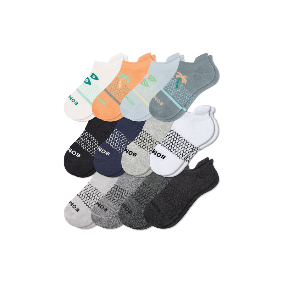 Youth Ankle Sock 12-Pack - Active No Show Comfort