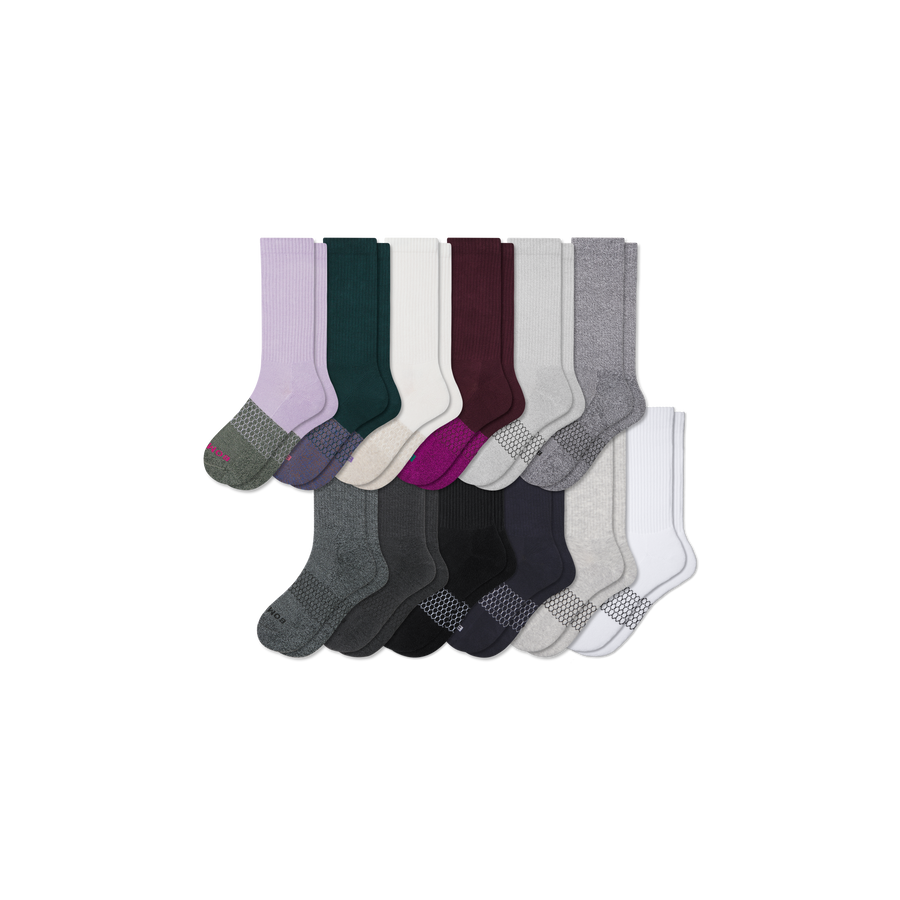 Women's Marl Calf Sock 12-Pack - Steady Run Cushion