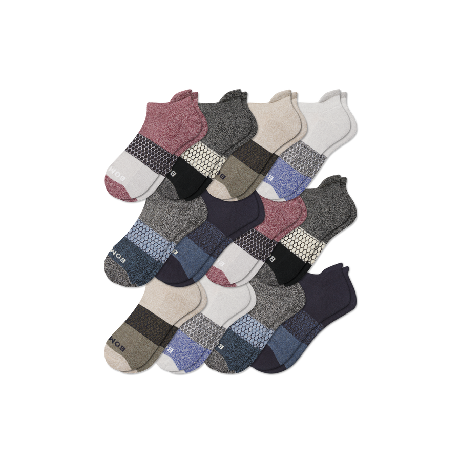 Men’s Tri-Block Ankle Sock 12-pack - Outdoor Ankle Comfort