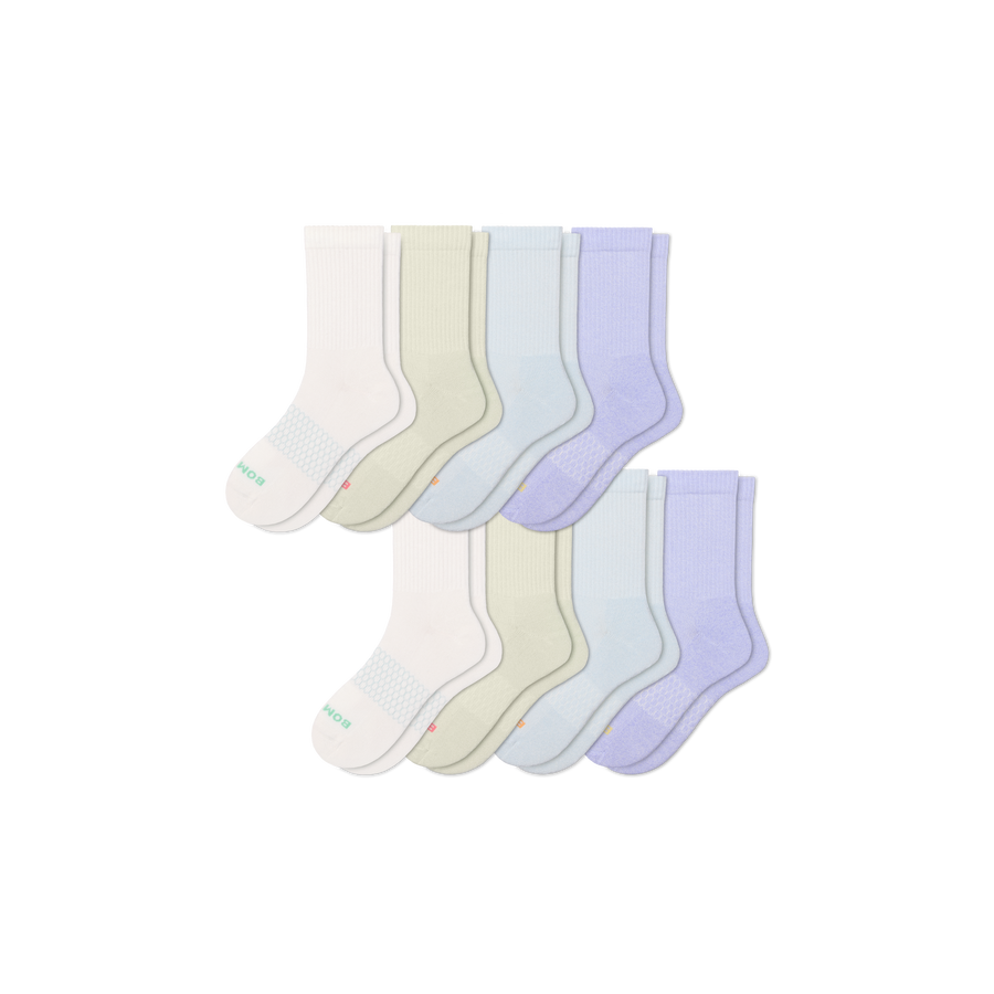 Women's Marl Half Calf Sock 8-Pack - Soft School Step