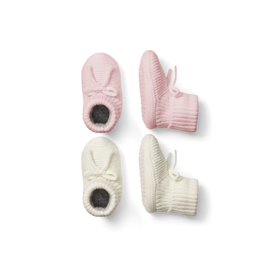 Baby Bow Gripper Slipper 2-Pack - Casual Cabin Comfort