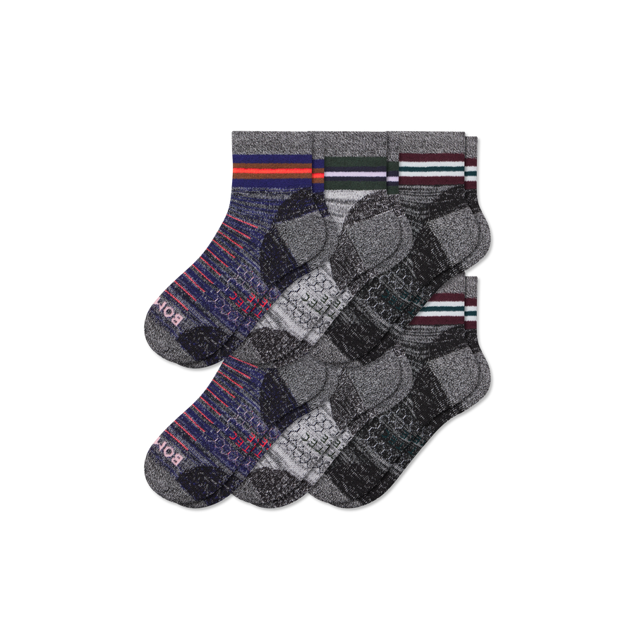 Men's Hiking Quarter Sock 6-Pack - Run Crew Support