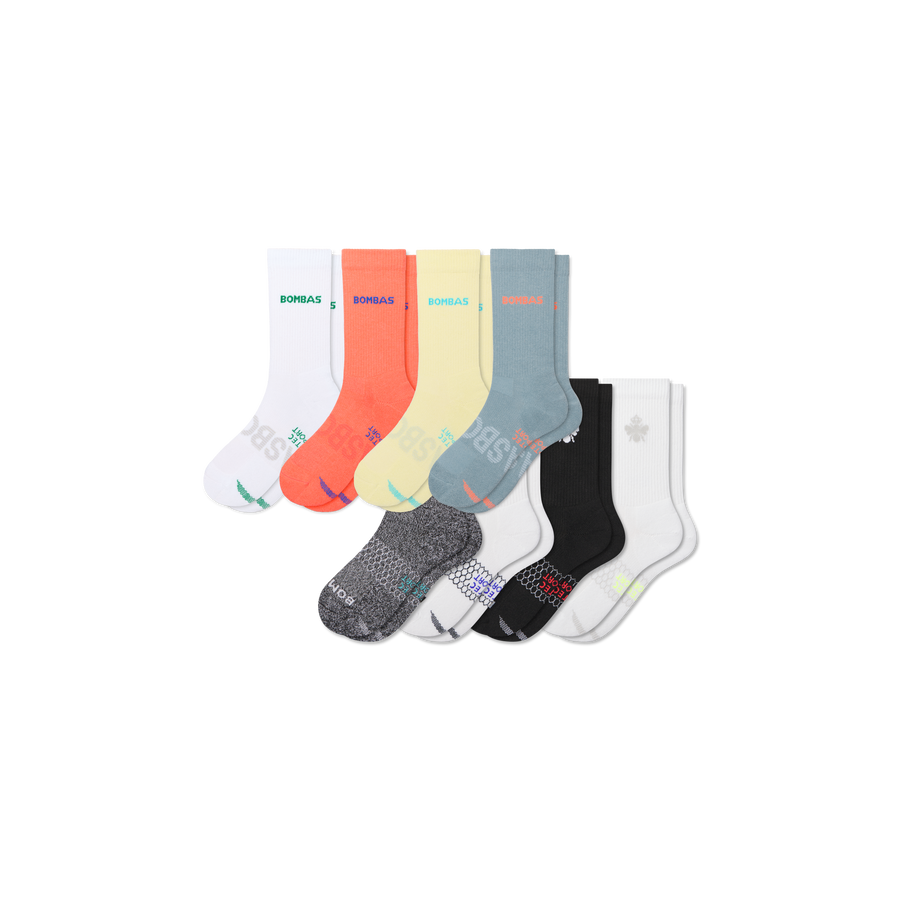 Youth All Sport Calf Sock 8-Pack - Comfort Travel Move
