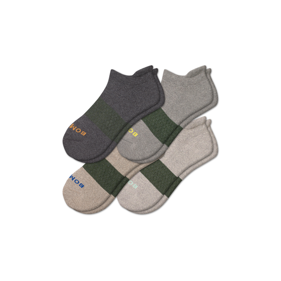 Men's Kind Knit Ankle Sock 4-Pack - Light Trail Fit