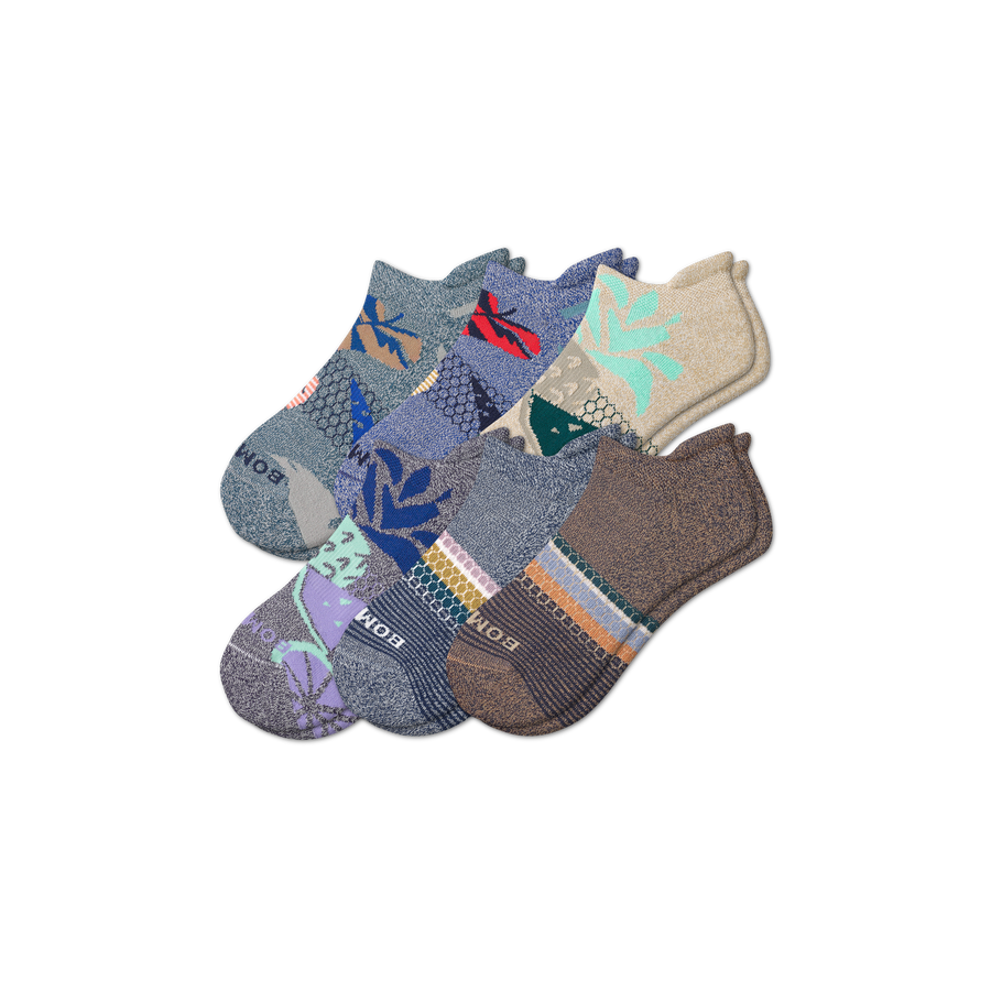 Men’s Tropical Ankle Sock 6-Pack - Weekend Run Rotation