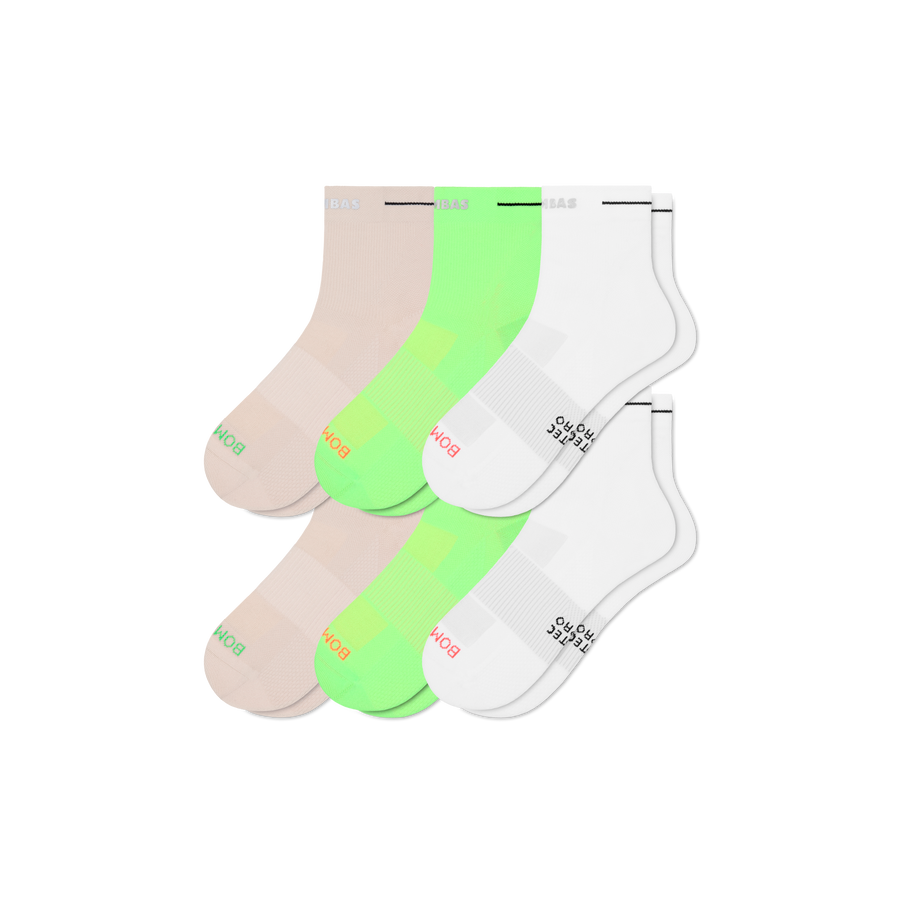 Women's RunPro Quarter Sock 6-Pack - Light Lounge Rotation