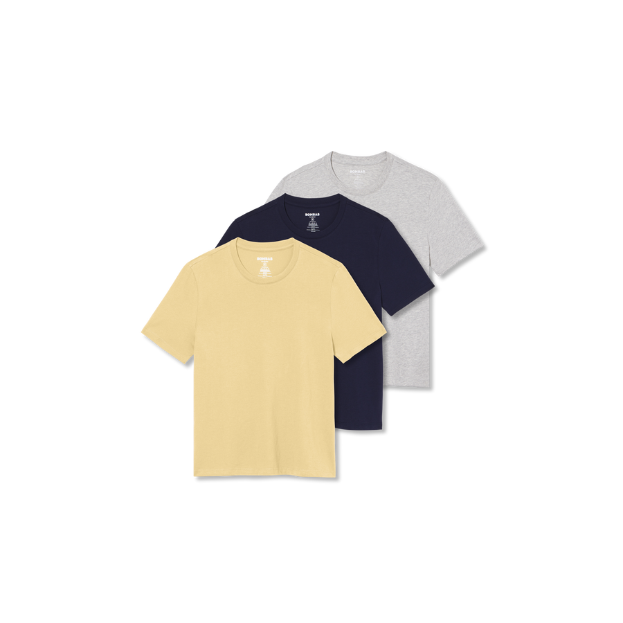 Women's Pima Cotton Crew Neck T-Shirt 3-Pack - Everyday Rotation