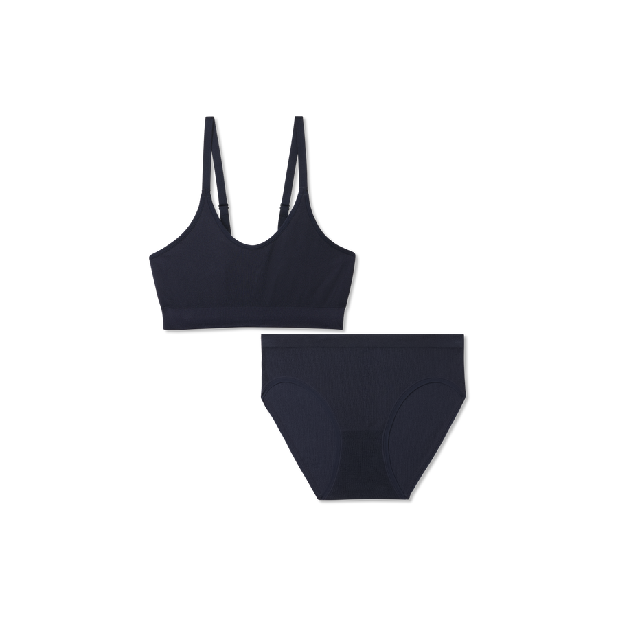 Women's Seamless Scoop Bralette + Brief Pack - Lounge Support Shape