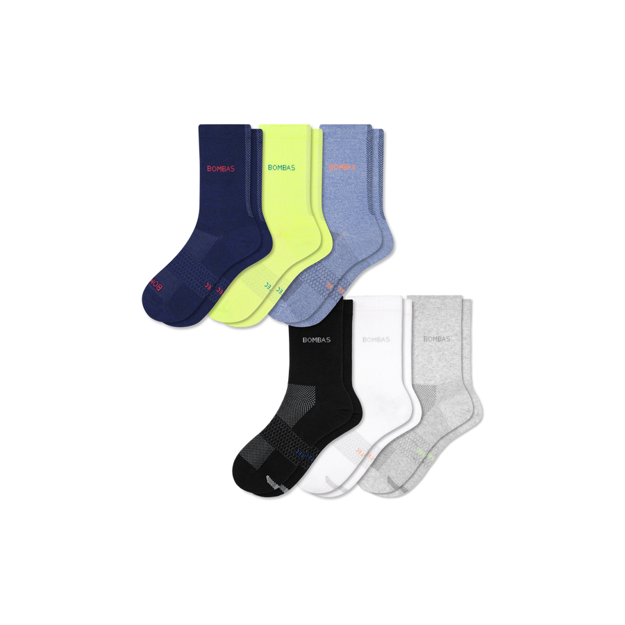 Women's UltraLite Sport Half Calf Sock 6-Pack - Soft Court Support