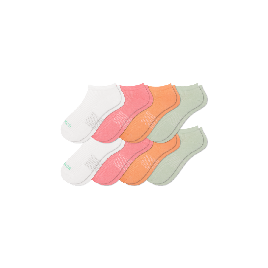 Women's Modern Rib Ankle Sock 8-Pack - Breathable Home Step