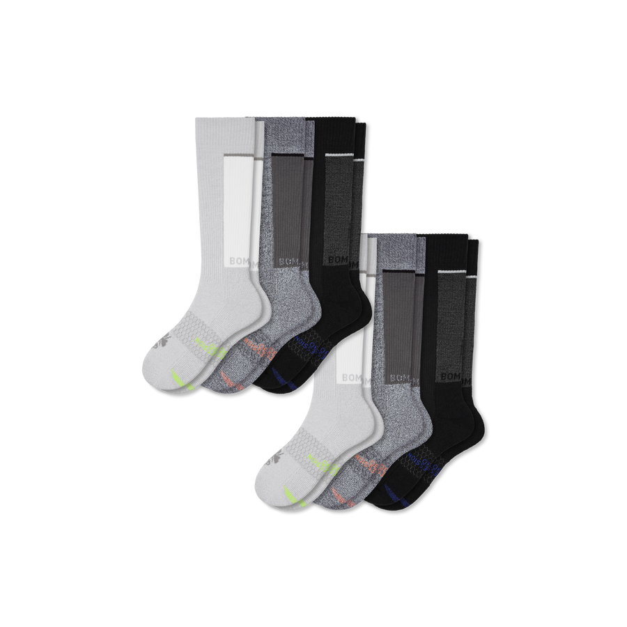 Women's Performance Compression Knee High Sock 6-Pack (20-30mmHg) - Motion Warmup Support