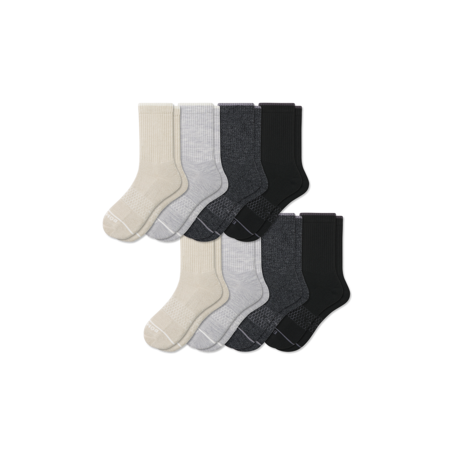 Men's Merino Wool Blend Half Calf Sock 8-Pack - Fresh Studio Pair