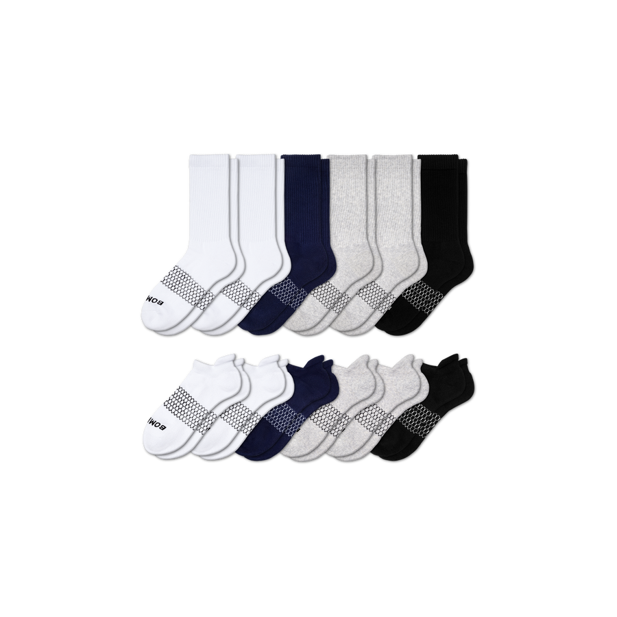 Men's Calf & Ankle Sock 12-Pack - Studio School Rotation
