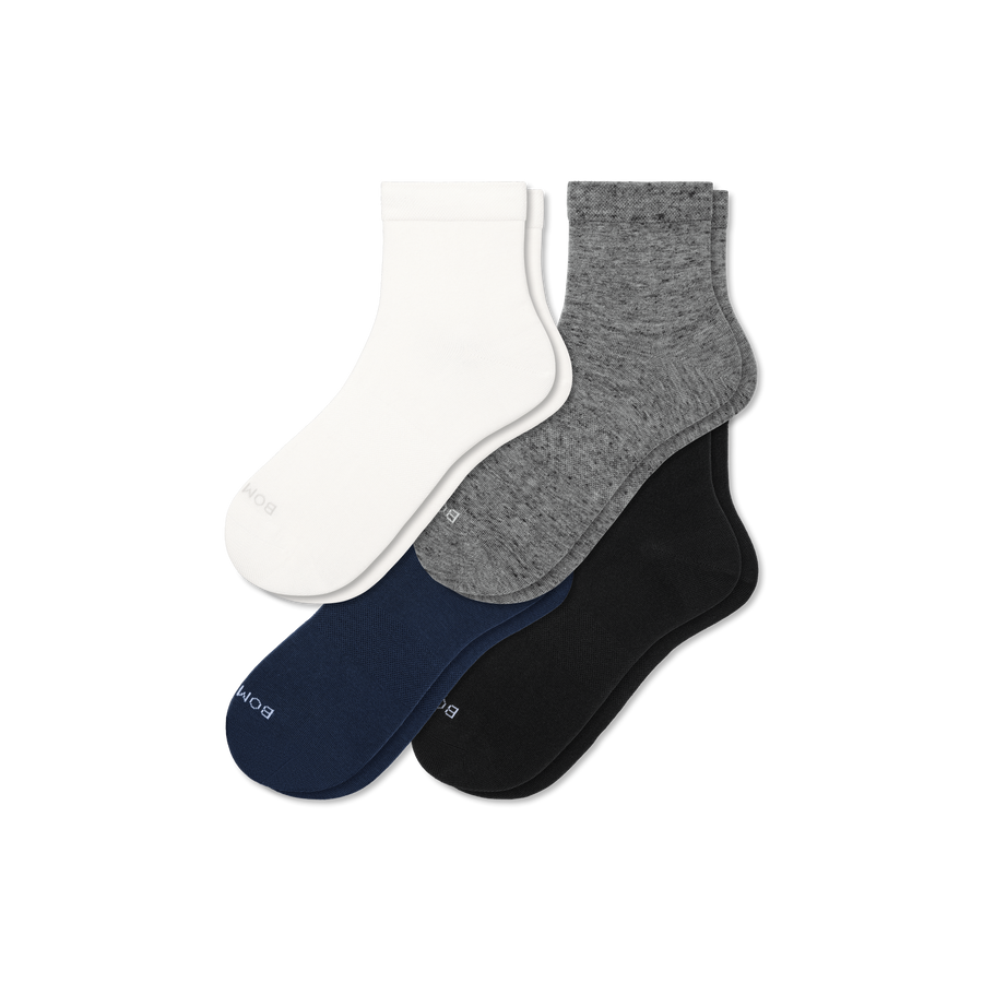 Women's Lightweight Quarter Sock 4-Pack - Cushion Studio Rotation