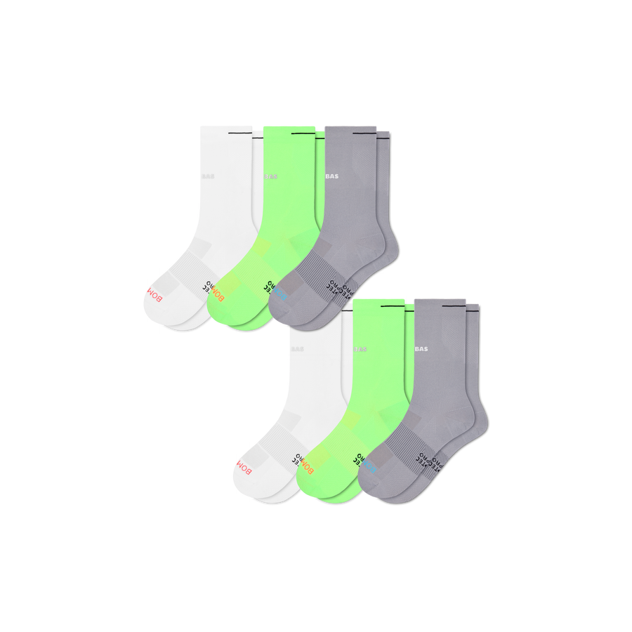Women's RunPro Half Calf Sock 6-Pack - Smooth Ankle Wear