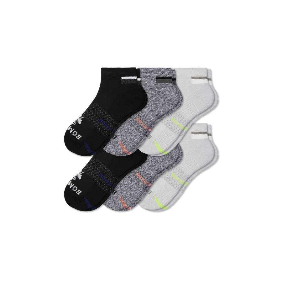 Men's Performance Compression Ankle Sock 6-Pack - Dynamic Warmup Relief