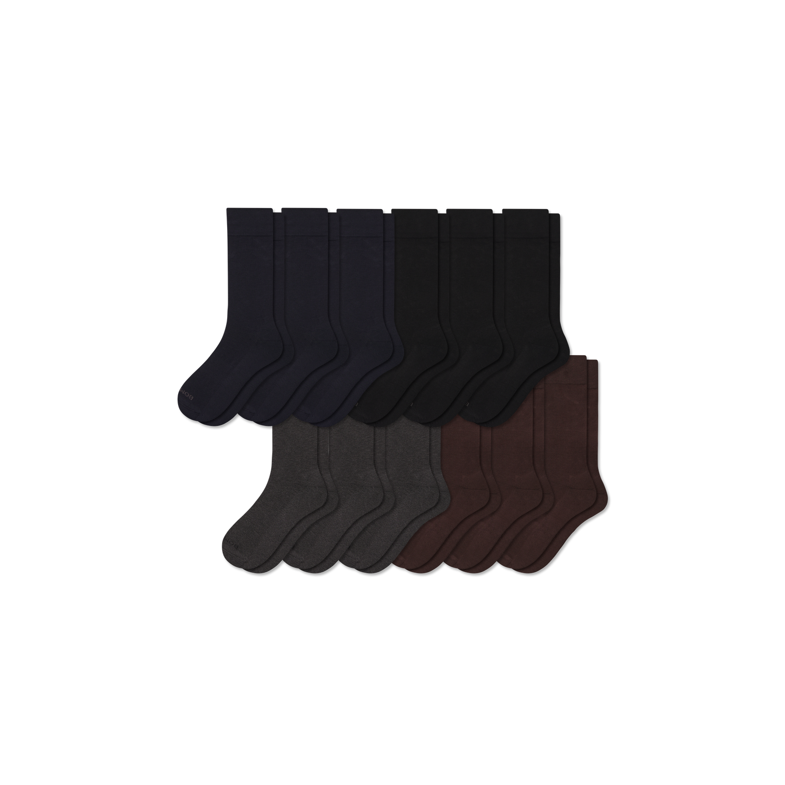 Men's Dress Calf Sock 12-Pack - Multi Mix L