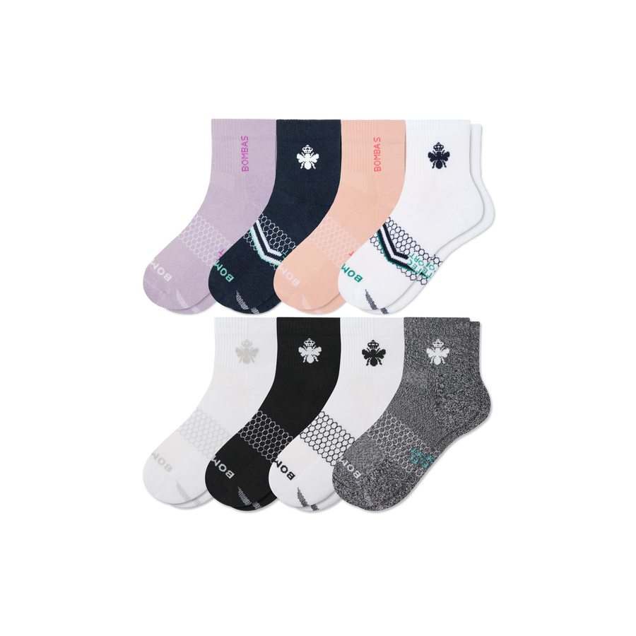 Women's All Sport Quarter Sock 8-Pack - Classic Weekend Wear