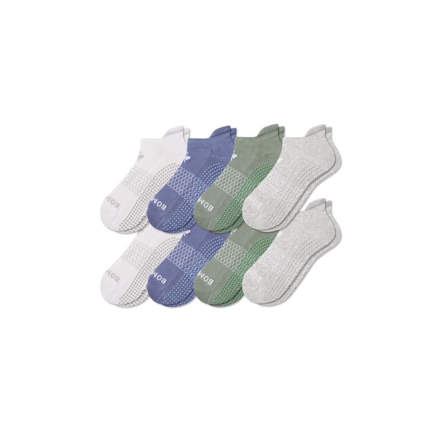 Women's Gripper Ankle Sock 8-Pack - Easy Low Cut Fit
