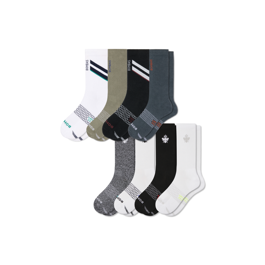 Men's All Sport Calf Sock 8-Pack - Trail School Comfort