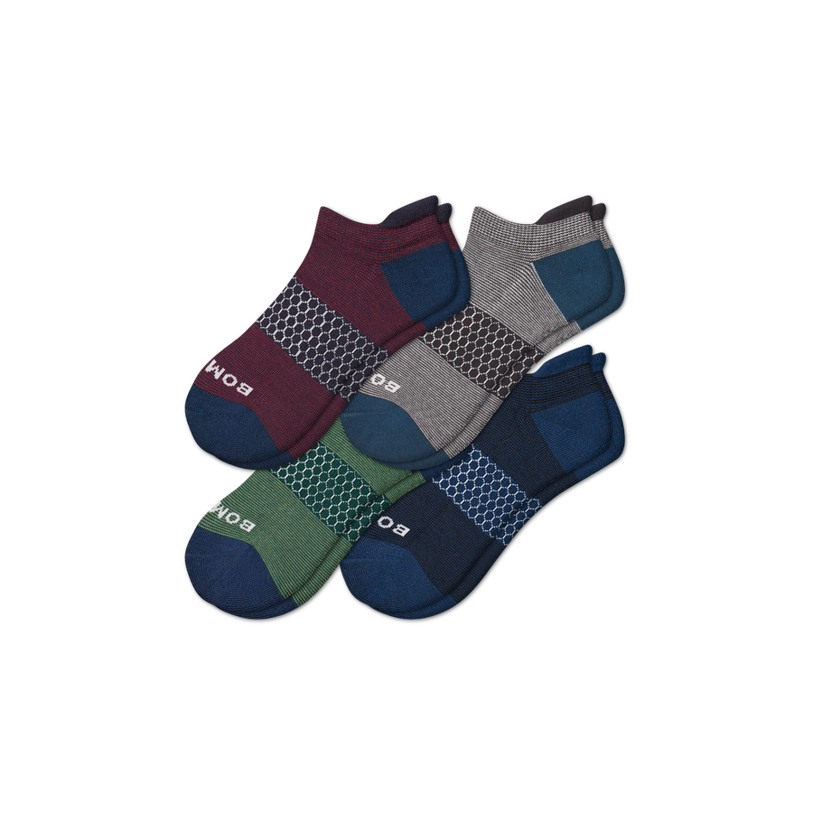 Men's Microstripe Ankle Sock 4-Pack - Active Office Rotation