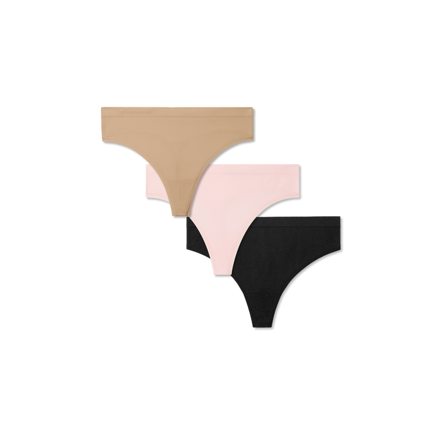 Women's Seamless Thong 3-Pack - Modal Base