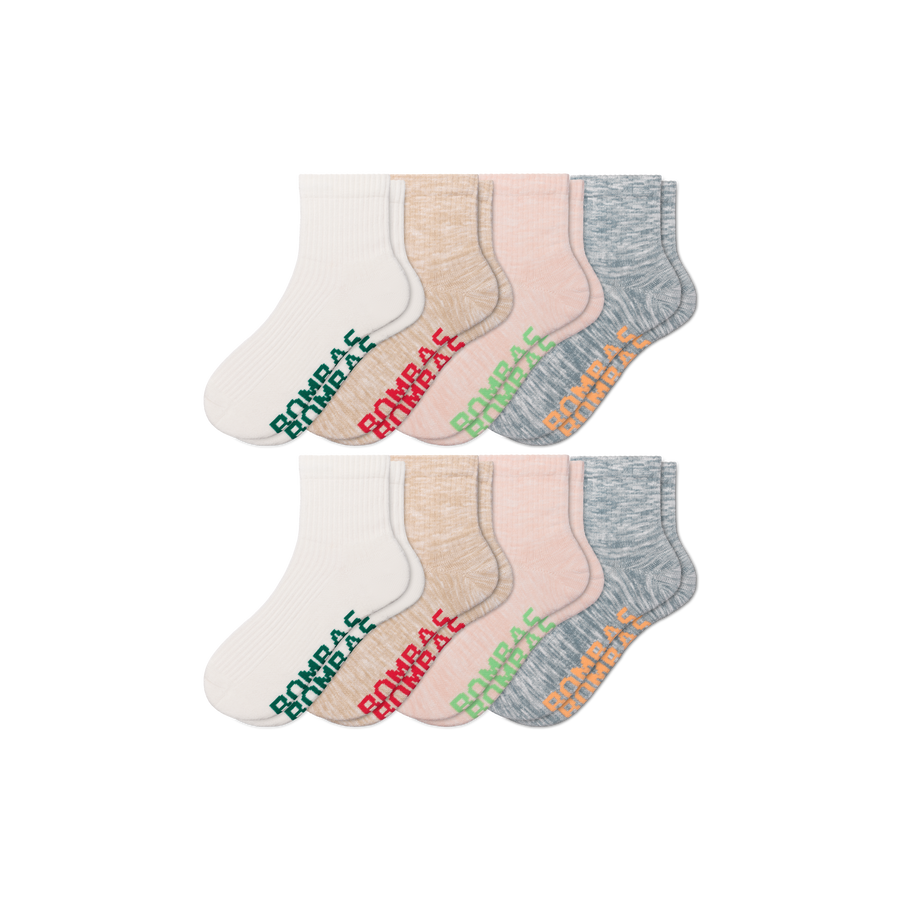 Women's Summer Ragg Quarter Sock 8-Pack - Daily Wear