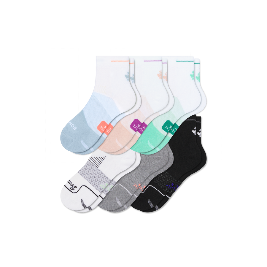 Women's Run Quarter Sock 6-Pack - Fresh Ankle Move