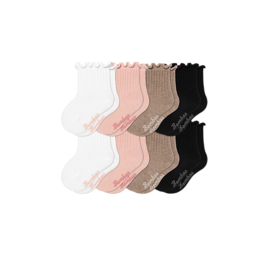 Baby Ruffle Rib Calf Sock 8-Pack (6-12 Months) - Daily Studio Wear