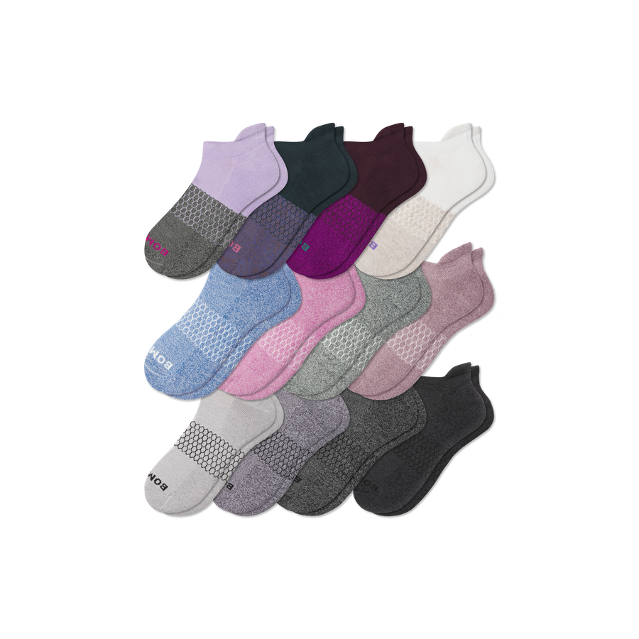 Women's Marl Ankle Sock 12-Pack - Steady Ankle Support