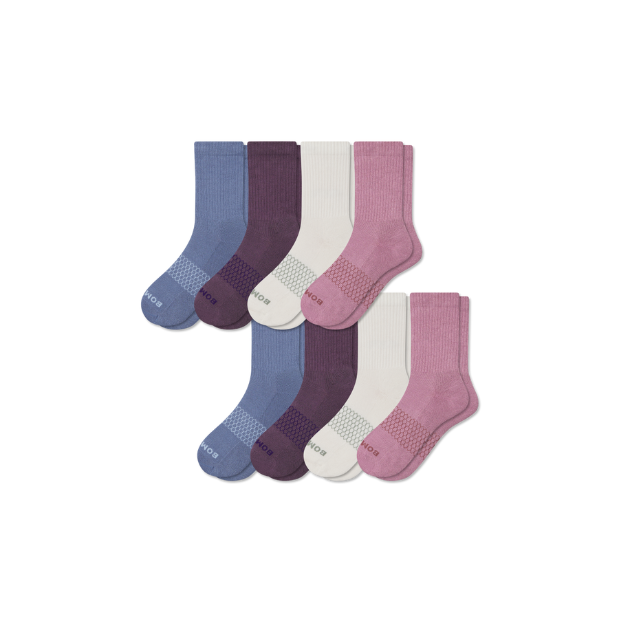 Women's Solids Half Calf Sock 8-Pack - Comfort Studio Support