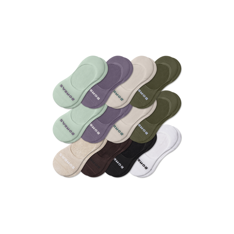 Women's Mid-Cut Cushioned No Show Sock 12-Pack - Soft Weekend Move