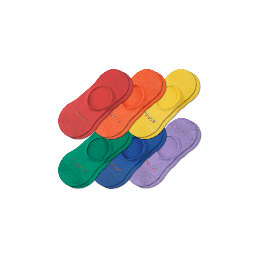 Pride Lightweight No Show Sock 6-Pack - Steady Weekend Support