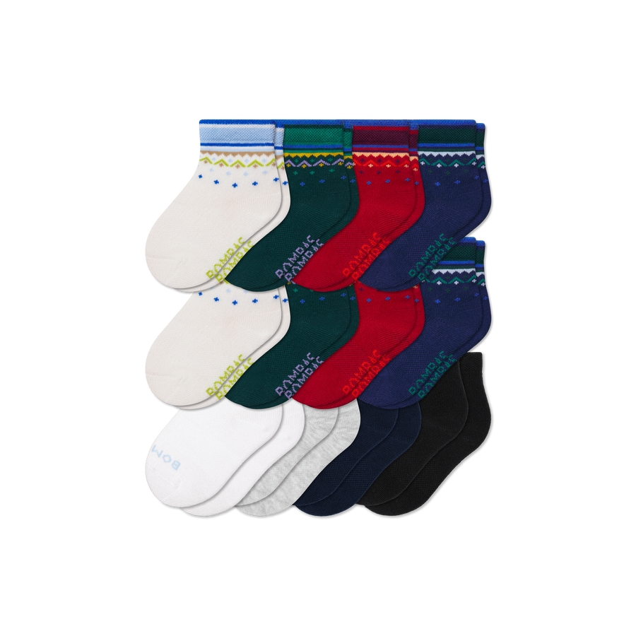 Toddler Lightweight Calf Sock 12-Pack - Light Weekend Move