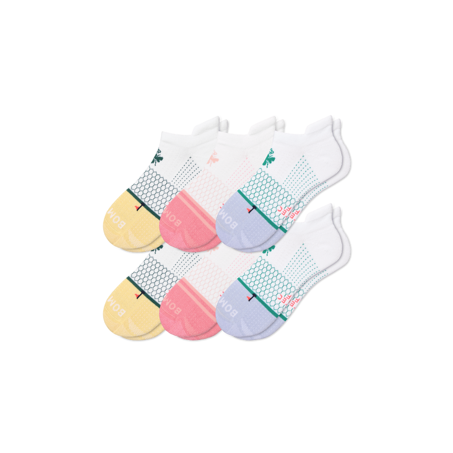 Women's Golf Ankle Sock 6-Pack - Classic Everyday Cushion