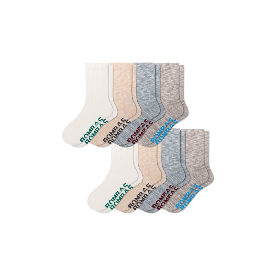 Women's Summer Ragg Half Calf Sock 8-Pack - Run Trail Pair