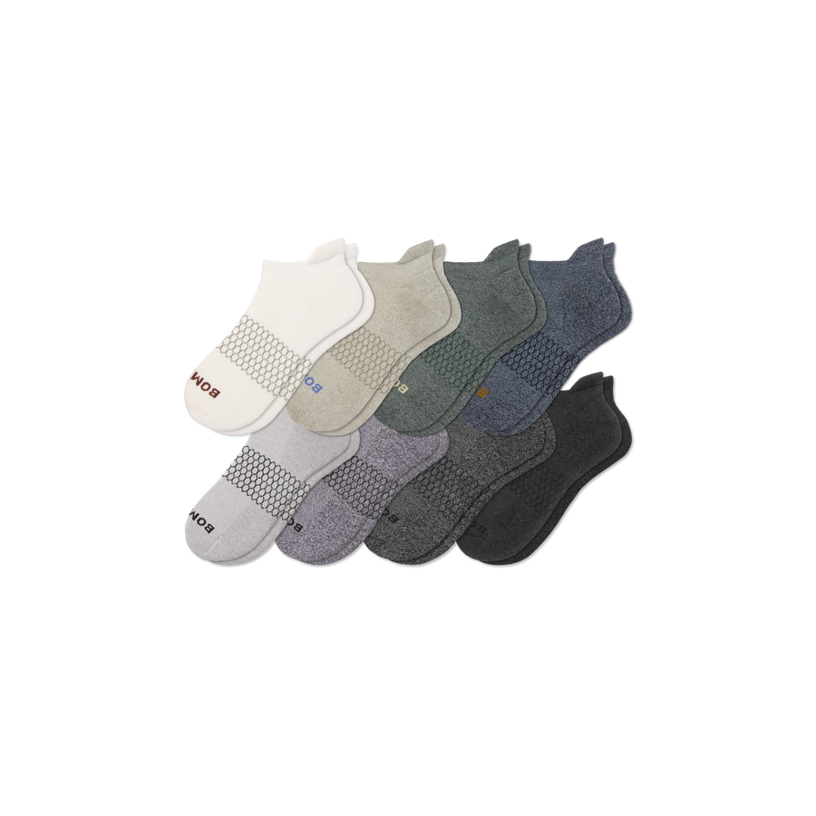 Men's Marl Ankle Sock 8-Pack - Breathable Weekend Support