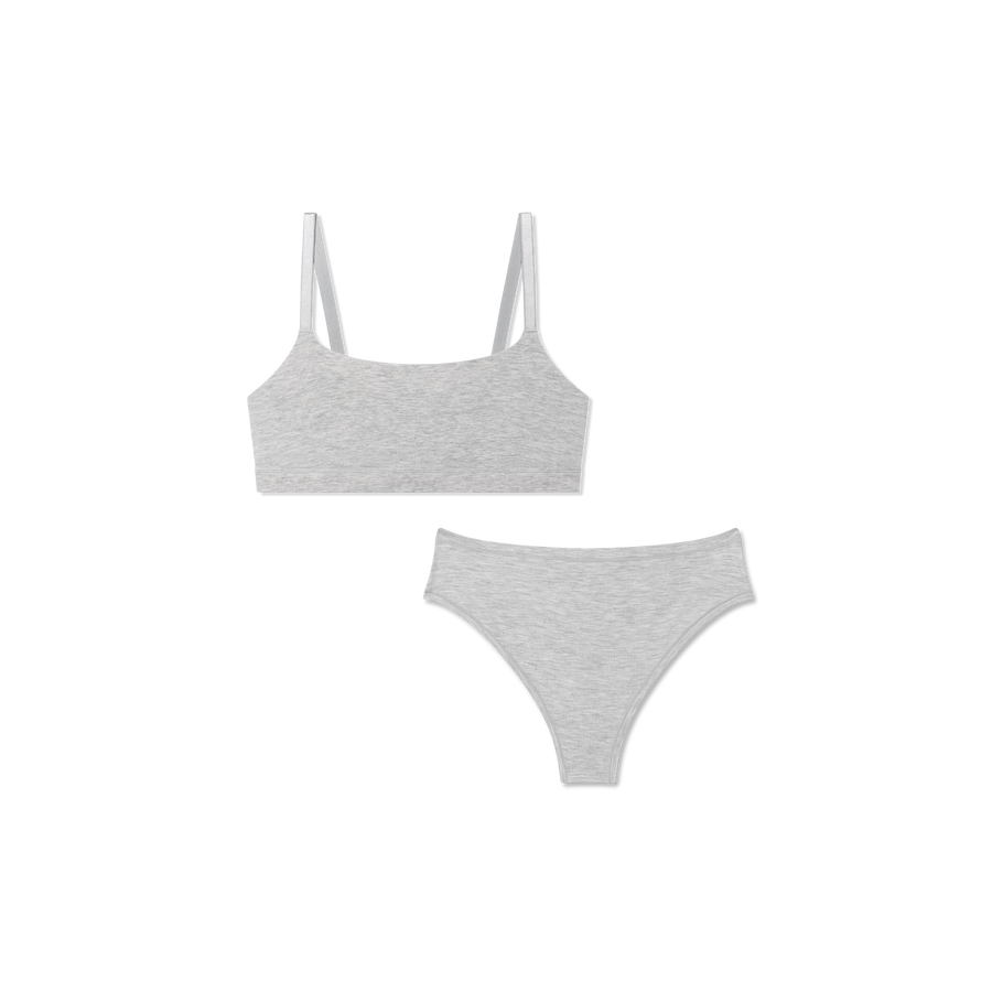 Women’s Super Soft Scoop Bralette + Thong Pack - Gentle Shape