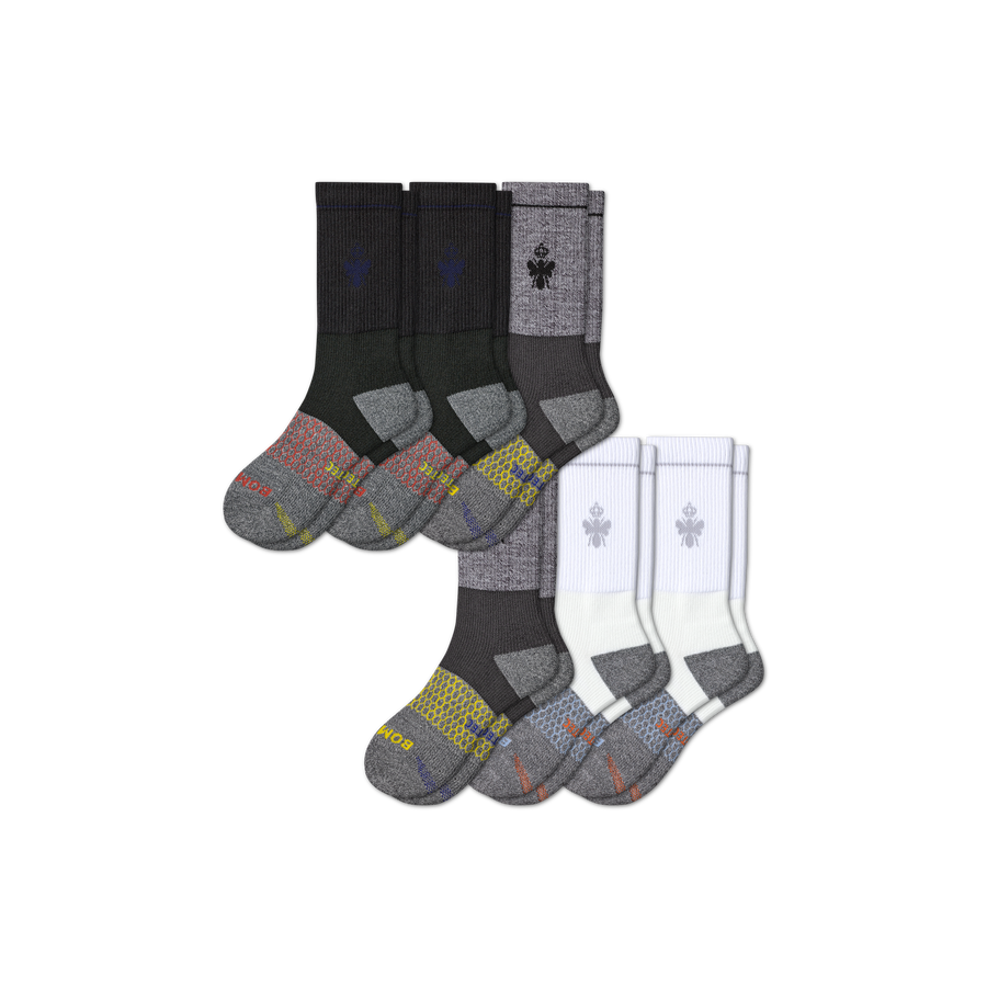 Men's Performance Targeted Compression Calf Sock 6-Pack - Training Gym Fit